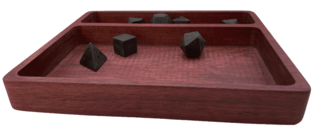 Dice Tray - Purpleheart