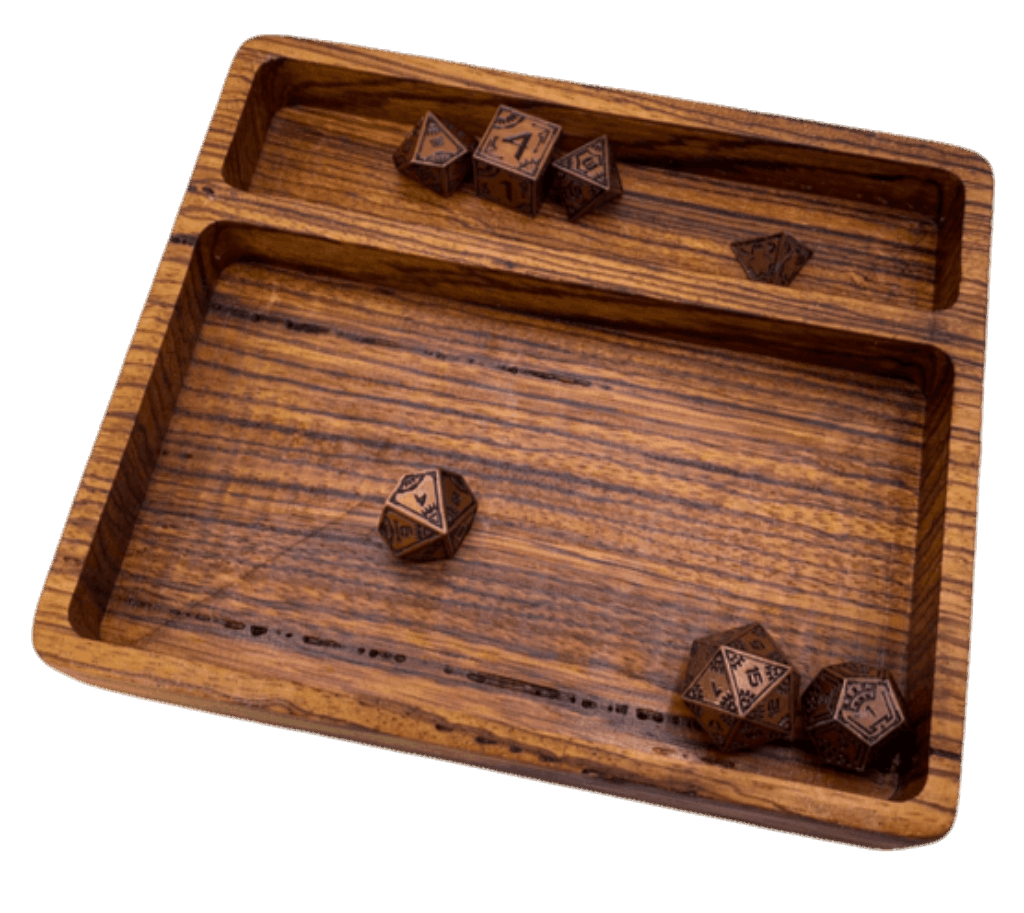 Dice Tray - Zebrawood