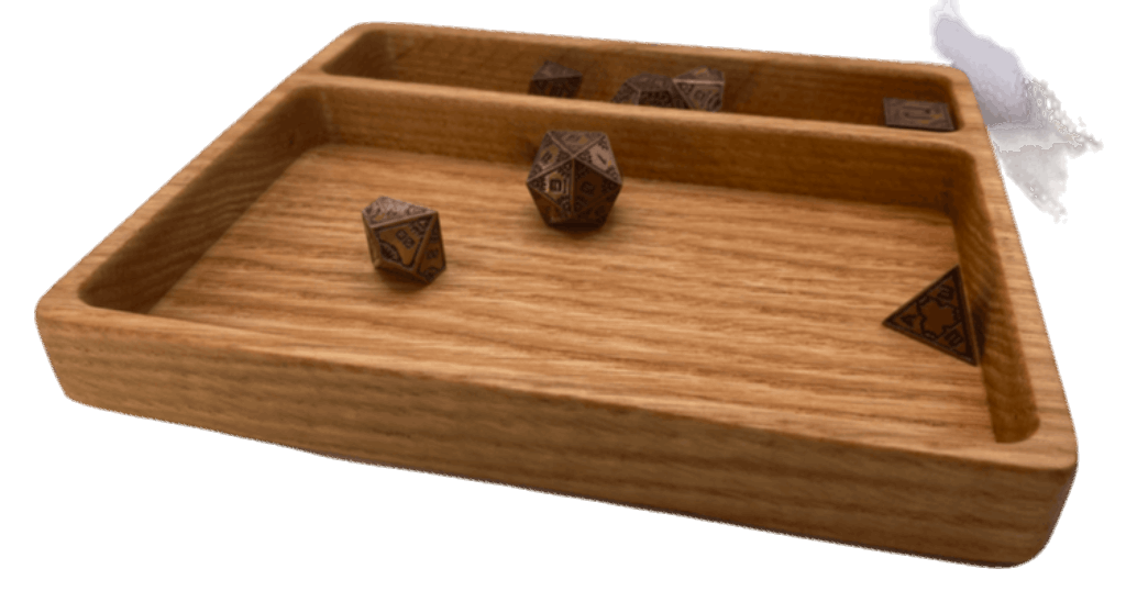 Dice Tray - Red Oak